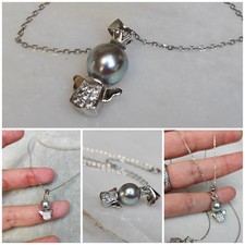 Akoya Perlen Anhänger Silber