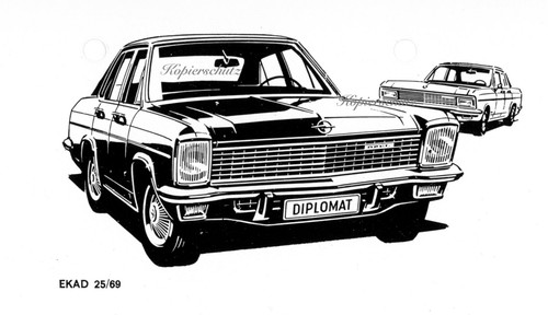 Opel diplomat werbung 1968 - ,