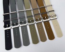 18 | 20 | 22 mm Nato Strap Uhrenarmband Heavy Duty Ribbed Nylon Durchzugsband