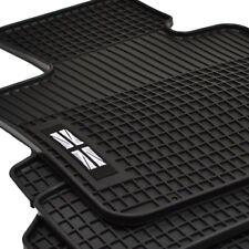 Logo Gummimatten Gummifußmatten passend für Mini Cooper SE Elektro ab Bj.2021 sw