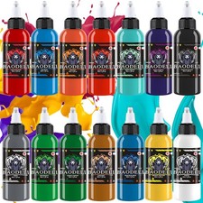 DLD Dazzling Vivid Color Tattoo Tinte Kit Professionelle 14 Flaschen (1oz pro)