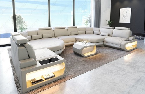 Sofa wohnlandschaft leder - sofa,