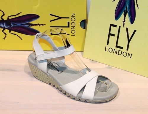 Fly london leder sandalette - leder,