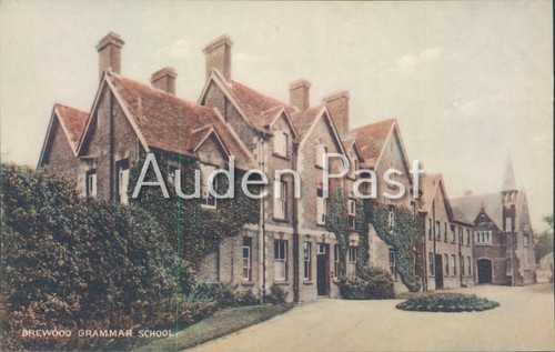 Vintage brewood grammar - brewood, school