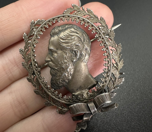 Silber brosche preussen - silber,