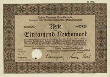 Austria Vereinigte Emaillierwerke EHT Lampen Metallwaren 1942 Wien 1000 RM Email