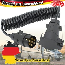 Spiralkabel polig - 3m, 7-polig