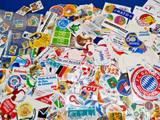 Alte Werbeaufkleber Autoaufkleber über 6,5kg + Fußball Sammelbilder gut erhalten