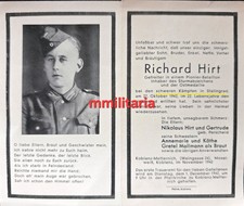 Sterbebild WWII Gefreiter