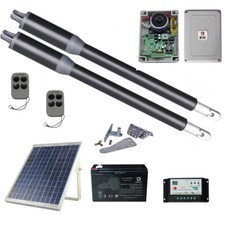 Drehtorantrieb Set für zweiflügeliges Tor bis 4m  und 400 kg inkl. Solarsystem