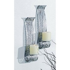 Kerzenhalter Wand 2er Set H