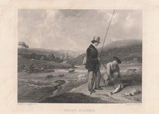 C1840 trout fishing - c1840,