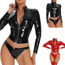 Damen wetlook lackleder - damen, wetlook lackleder