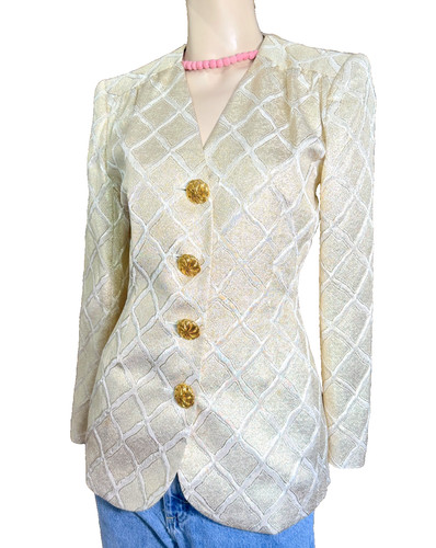 Seltene ysl gold blazer - blazer, jacket