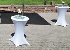 Husse für Stehtisch - Weiß