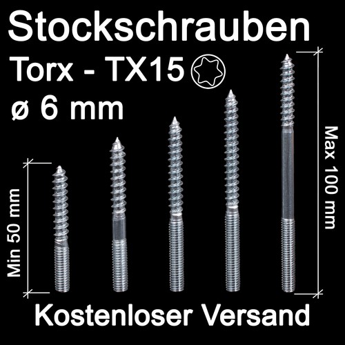 Stockschrauben - , m6