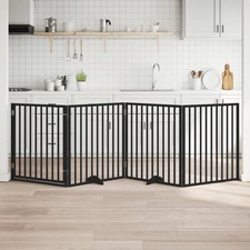 Hundetor Absperrgitter Hunde Schutzgitter Hundegitter Faltbar Pappelholz vidaXL