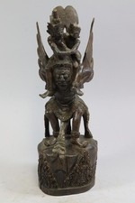 Vishnu auf Garuda 35cm geschnitzte Holzfigur Indonesien Bali (GV448)