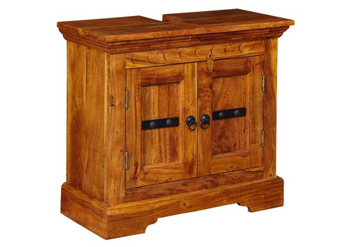 Waschbeckenunterschrank akazie - waschbeckenunterschrank,