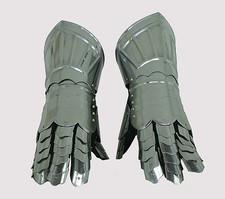 Platten Ritter Handschuhe Larp Rüstung Helm Eisen Schaukampf  Reenactment  R21H