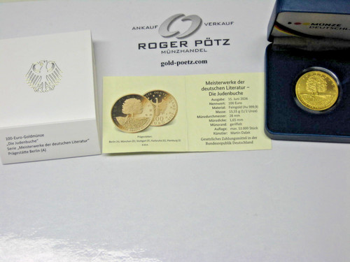 100 euro gold judenbuche - gold,
