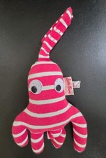 Käthe Kruse Tintenfisch Krake Oktopus Plüsch Vibration 26cm rot Weiß Schmusetier