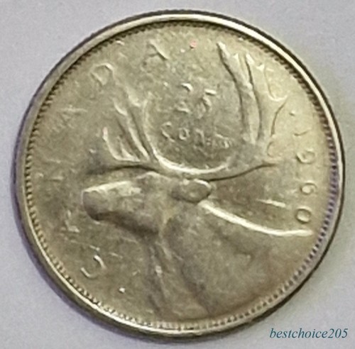 Silver coin 25 cents - silver, –