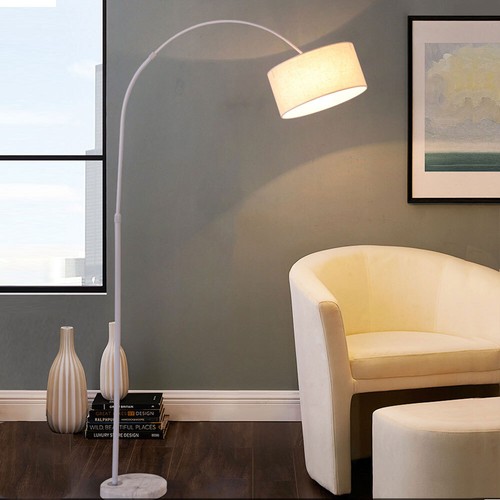 Bogenstehlampe weiß mit - weiß,