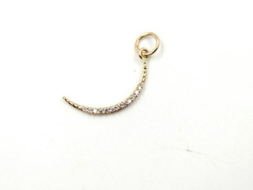 14k gold massiv halbmond - gold,