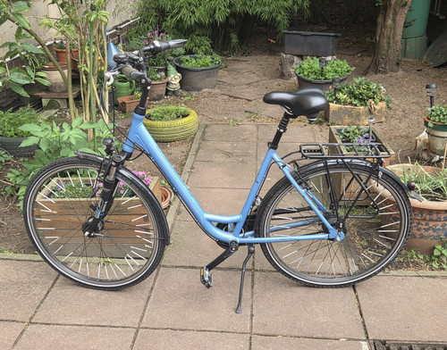 Gudereit city bike - blau, mit