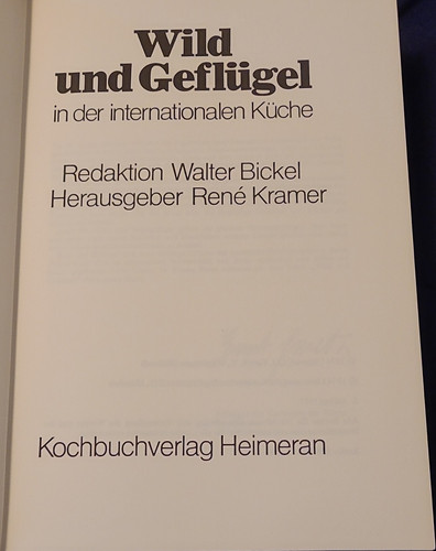 Bickel kramer wild und - bickel,,