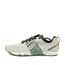 Reebok Herren CrossFit Sportschuh Beige/Grü Mesh Low-Top Trainingsschuh EU 42