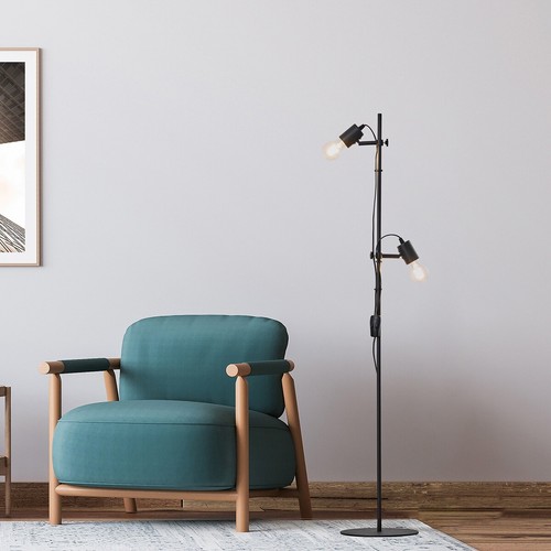 Led stehleuchte st48 schwarz - stehleuchte,