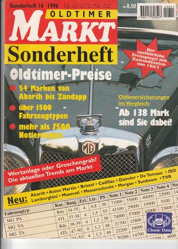 Oldtimermarkt sonderheft - sonderheft, nr