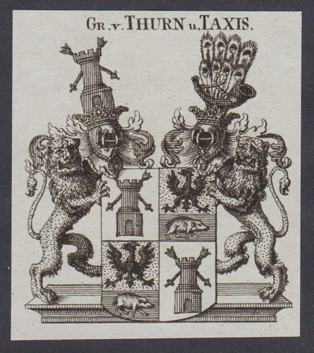 Thurn taxis wappen coat - wappen, of