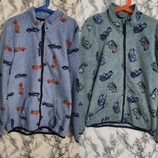 2x Jungen weiche Fleecejacken