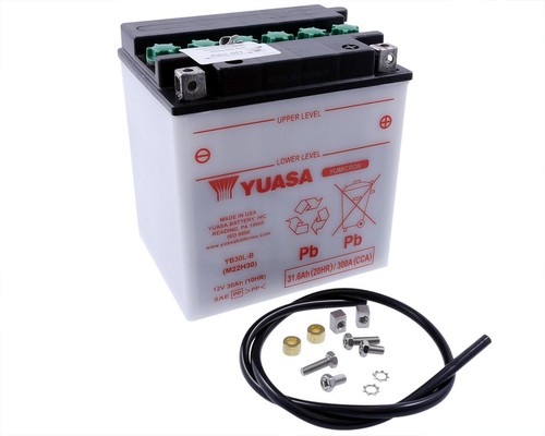 Batterie yuasa yb30l 30ah - batterie,