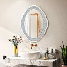 Wandspiegel Oval Kristall