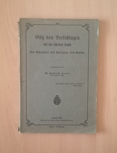 Wolfgang von goethe götz - wolfgang,