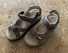 MBT Damen Fitness Sandalen Kisumu 3sM braun , Klettverschluss, Echtleder .