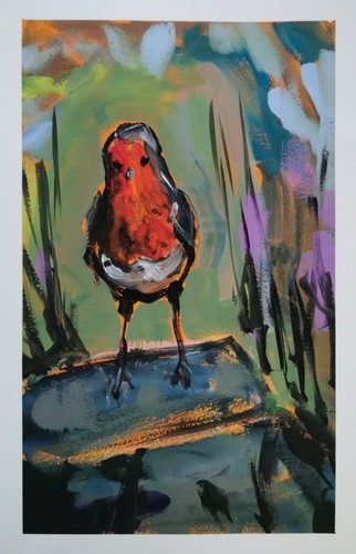 Original acrylbild - original, a3
