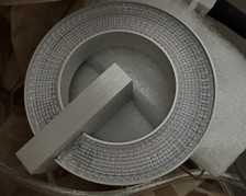 Escale Midnight Einbau LED matt Wandleuchte Design Ausstellung Leuchte silberfar