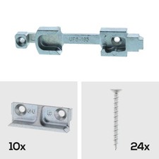 GU Set mit Kippschließblech UF8-185 und 10x Schliessblech 8-184 inkl. Schrauben