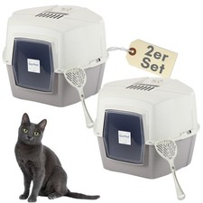 2x Große Eck Katzentoilette