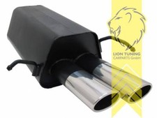 Sportauspuff Endschalldämpfer für Mercedes Benz CLK C209 Coupe 2 x 85/58