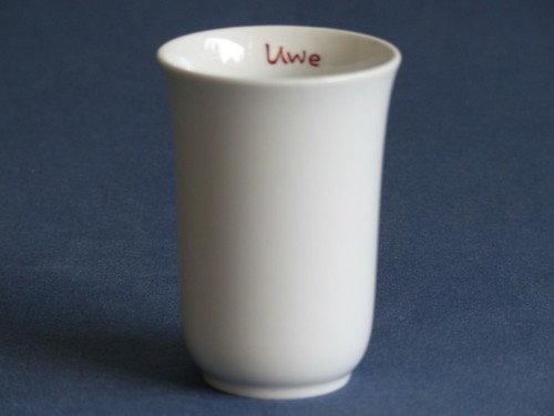 Becher namensbecher uwe - becher,