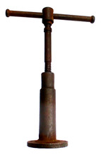 alter Dreher Kurbel EISEN 🦁 Abzieher mit Gewinde Werkzeug Abziehvorrichtung