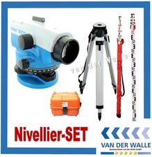 Nivellier-SET Baunivellier NX32 Nivelliergerät + Stativ + Messlatte