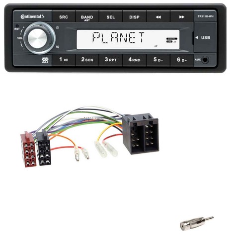 Continental usb mp3 aux 1din - continental,
