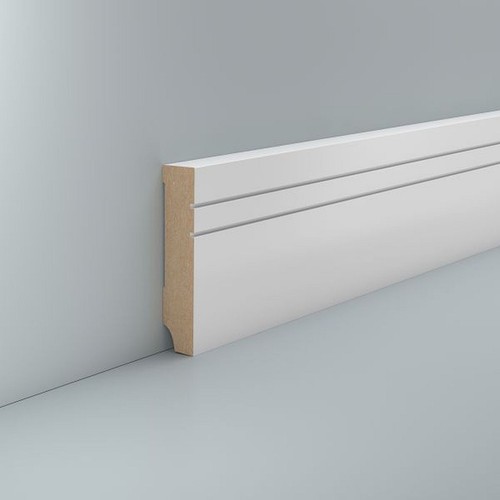 Sockelleiste weiß mdf - weiß, mm